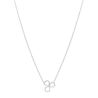 Tiffany Platinum Diamond Mini Paper Flowers Pendant Necklace 1 of 3