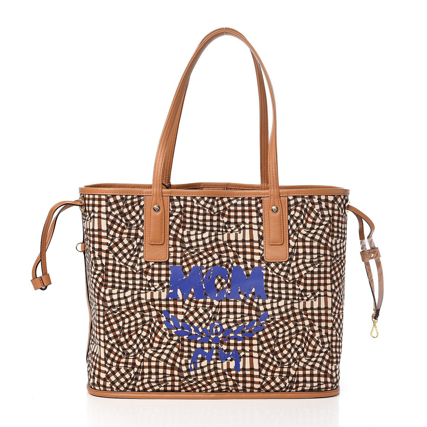 Visetos Medium Liz Reversible Shopper Tote Cognac