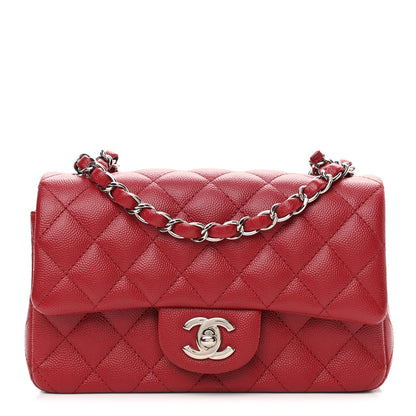 Chanel Caviar Quilted Mini Rectangular Flap Red 1 of 10