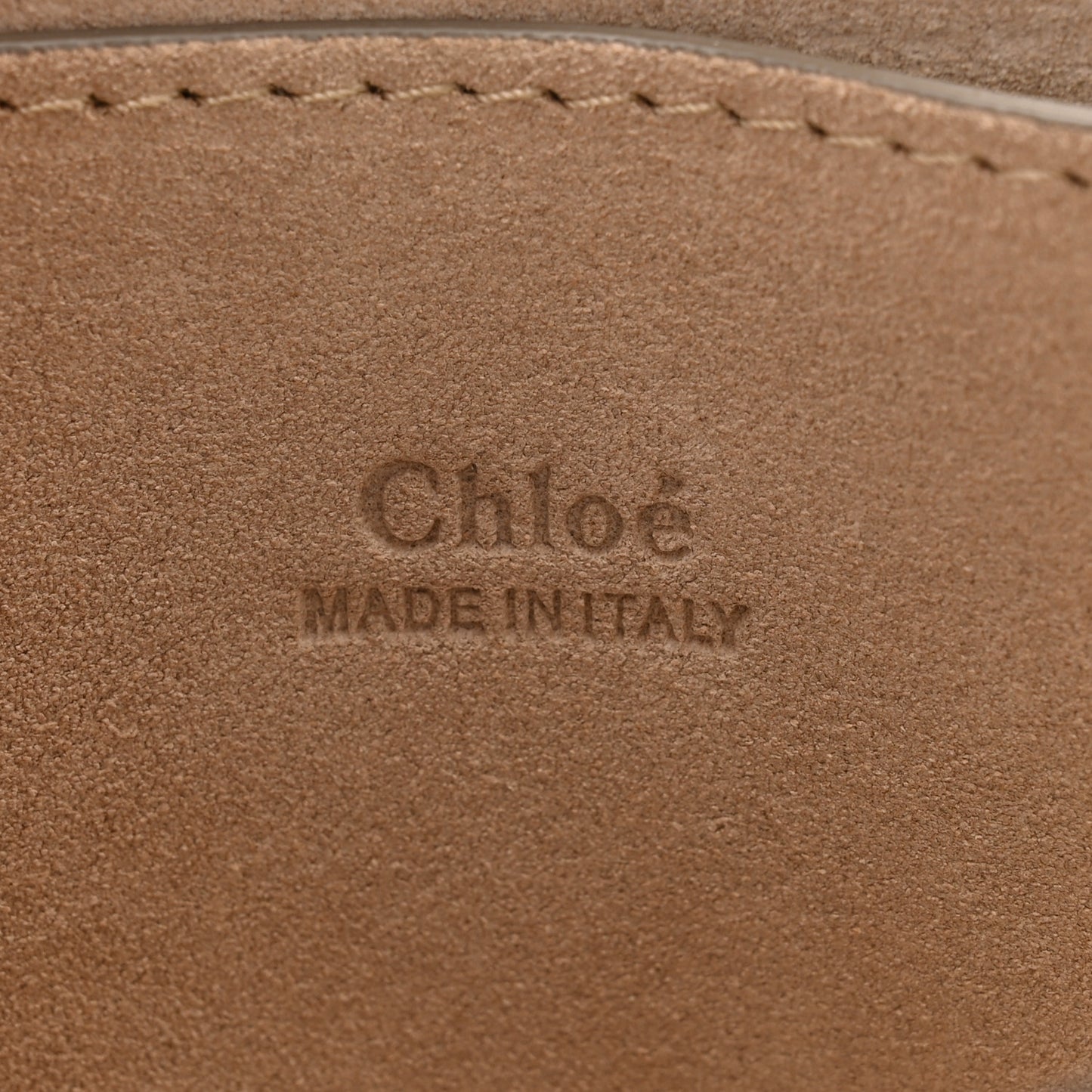 Suede Calfskin Small Faye Shoulder Bag Tobacco