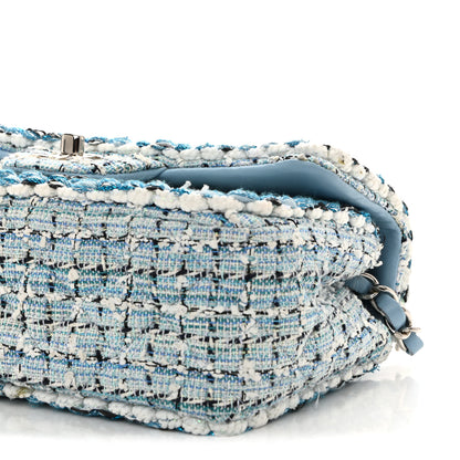Chanel Tweed Braid Mini Flap Blue White Navy 10 of 13