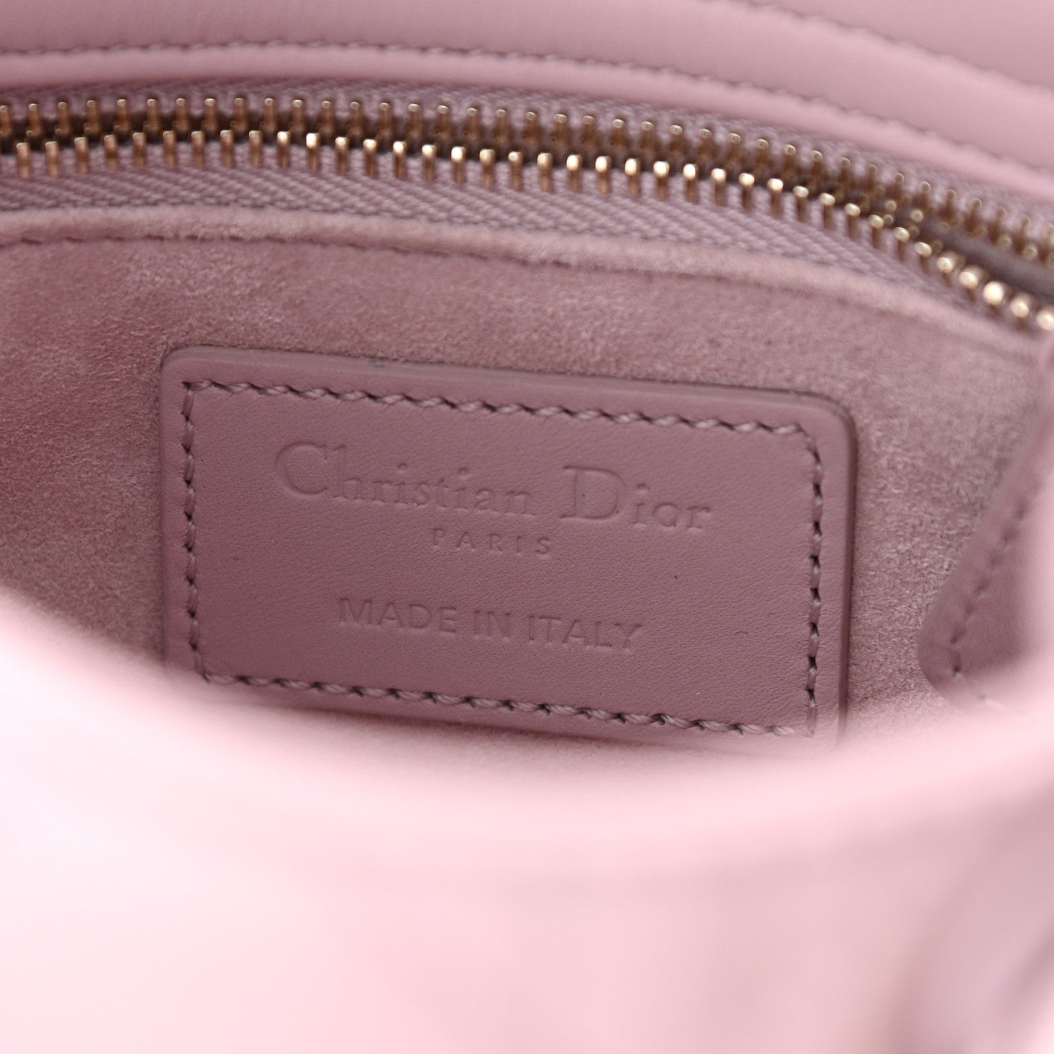 Christian Dior Ultra Matte Calfskin Cannage Mini Lady Dior Lavender 6 of 11