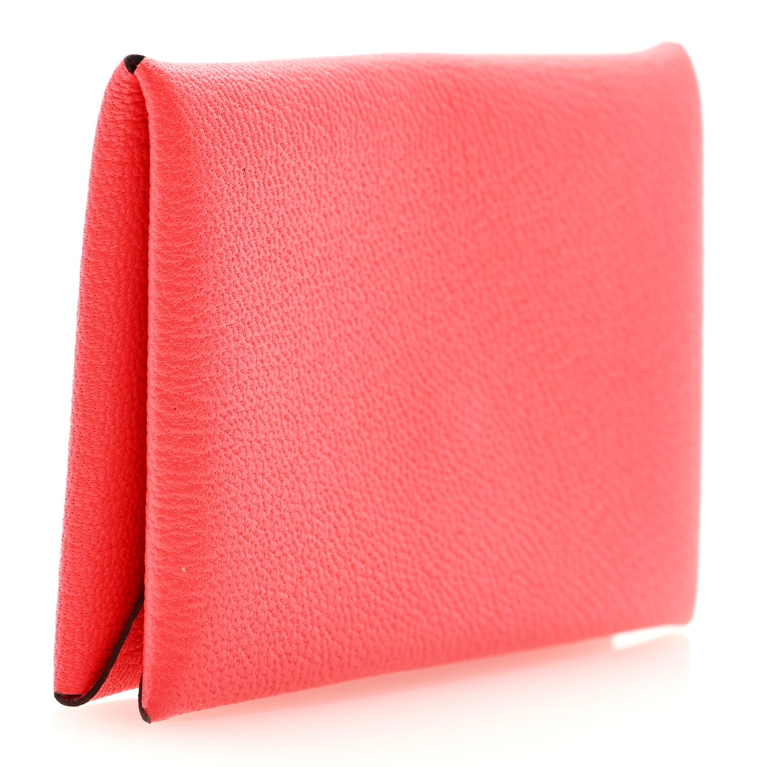 Hermes Chevre Mysore Calvi Card Case Rose Jaipur 3 of 7