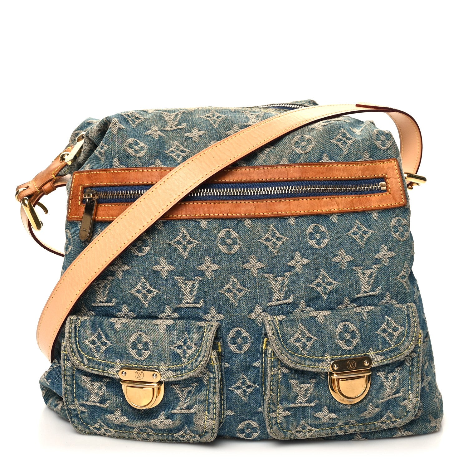 Louis Vuitton Denim Baggy GM Blue 1 of 14