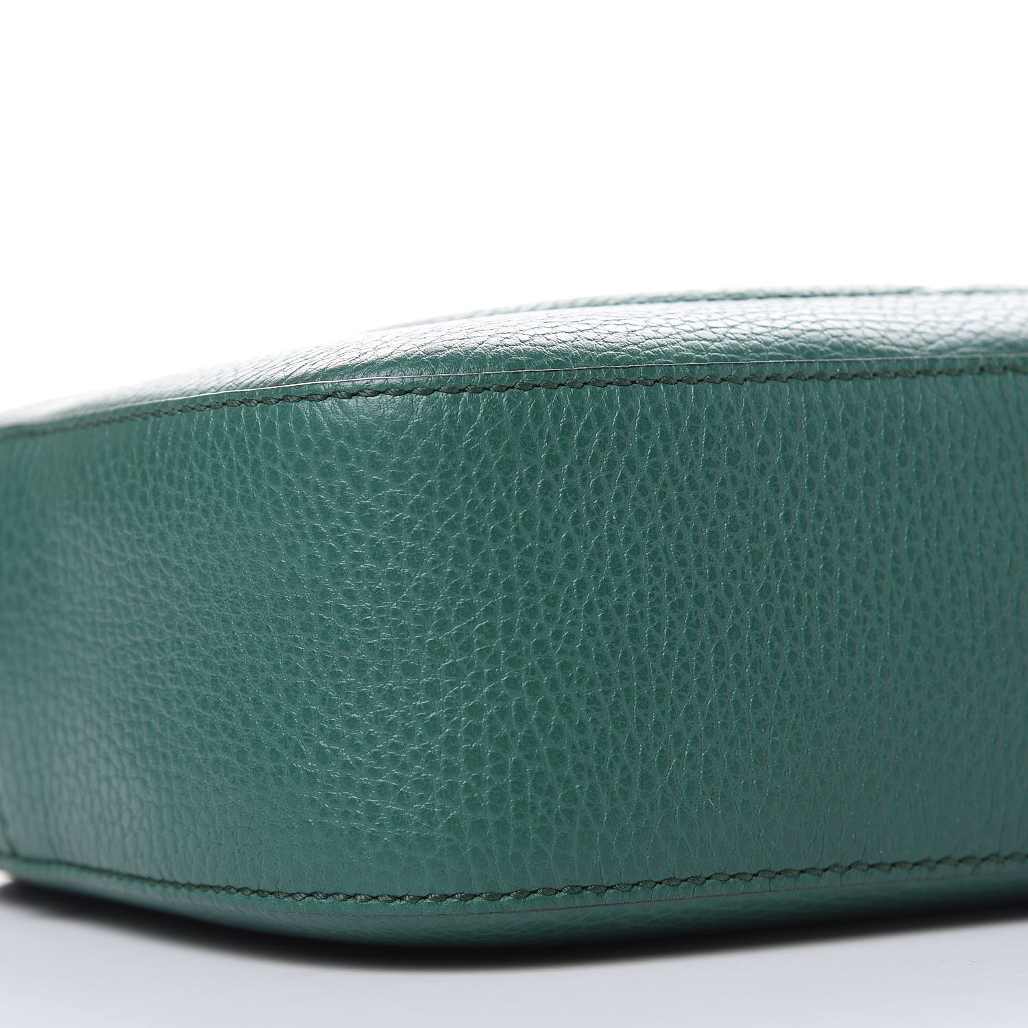 Gucci Pebbled Calfskin Small Soho Disco Bag Emerald Green 8 of 10