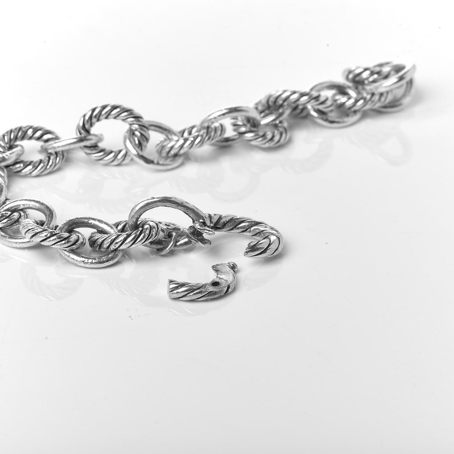 Sterling Silver 12mm Large Oval Link Bracelet