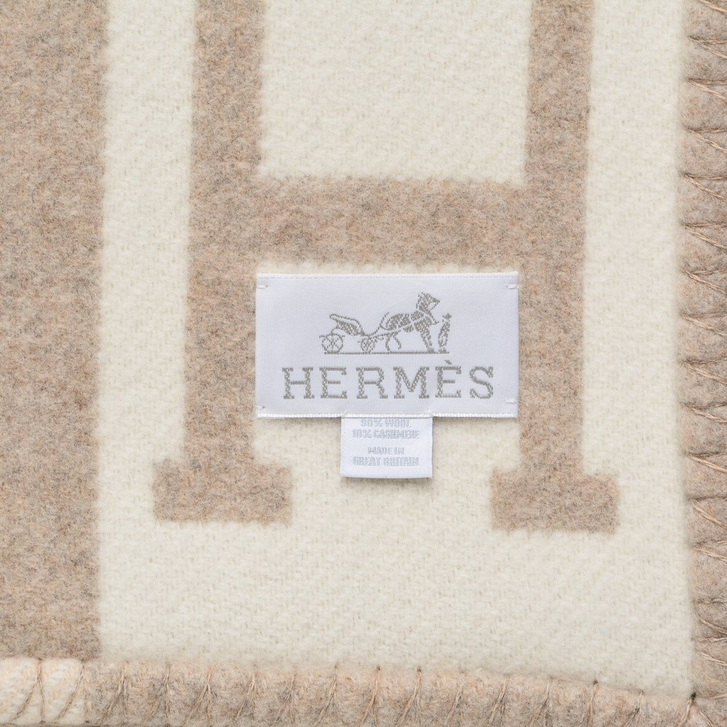 Wool Cashmere Avalon III Blanket Coco Camomille