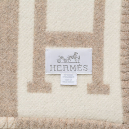 Hermes Wool Cashmere Avalon III Blanket Coco Camomille 4 of 4