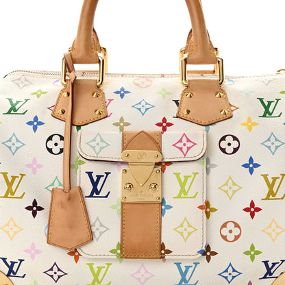 Louis Vuitton Monogram Multicolor Speedy 30 White 8 of 10