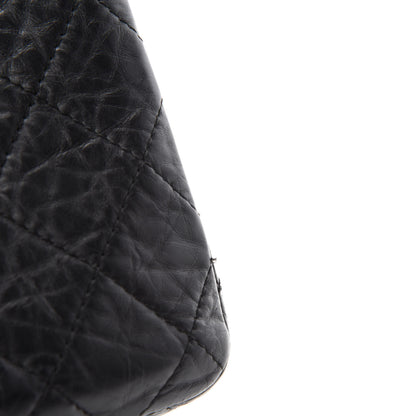 Chanel Aged Calfskin Reissue 2.55 Tote Black 9 of 13