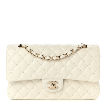 Chanel Caviar Quilted Medium Double Flap White 1 of 11