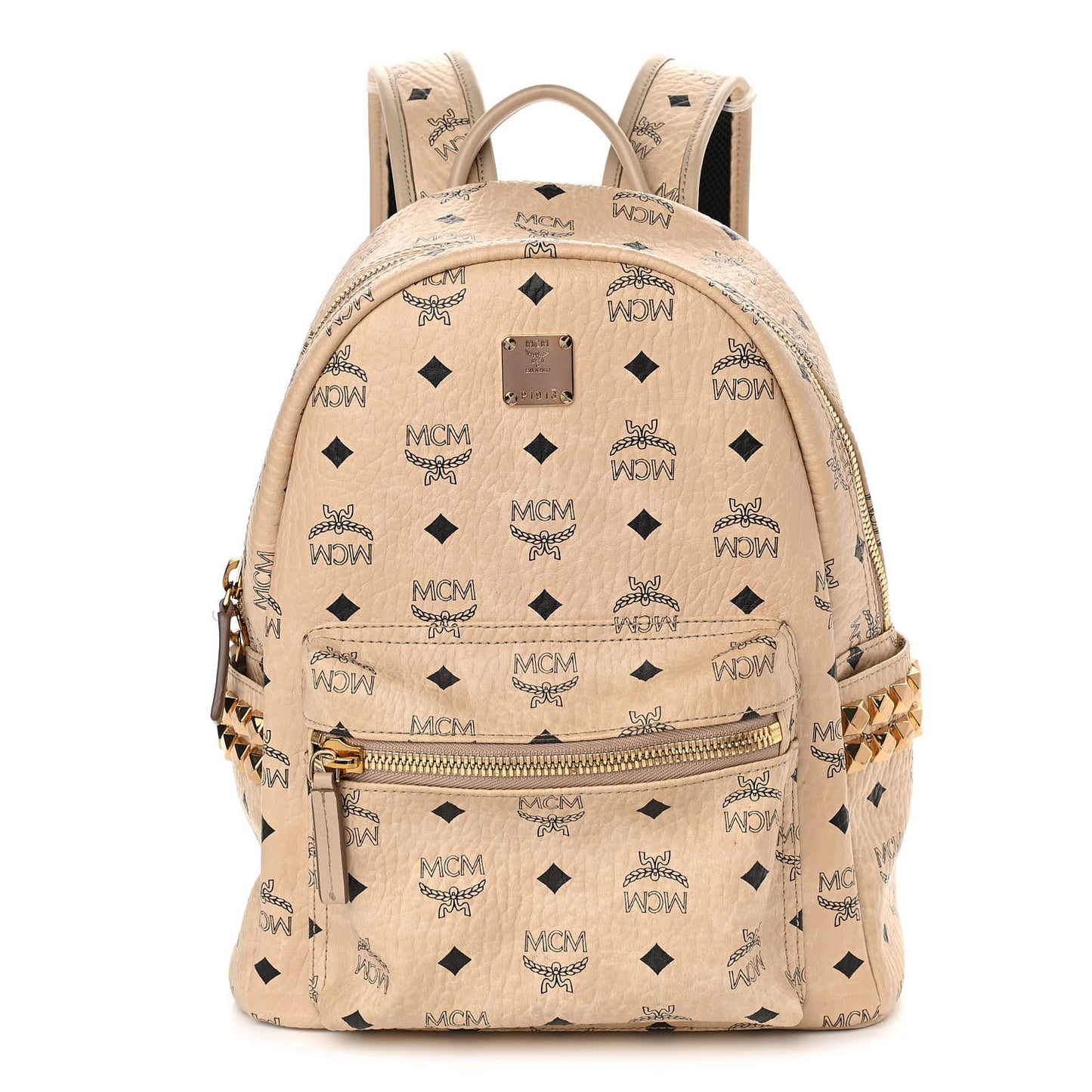 Visetos Side Stud Stark Backpack Beige