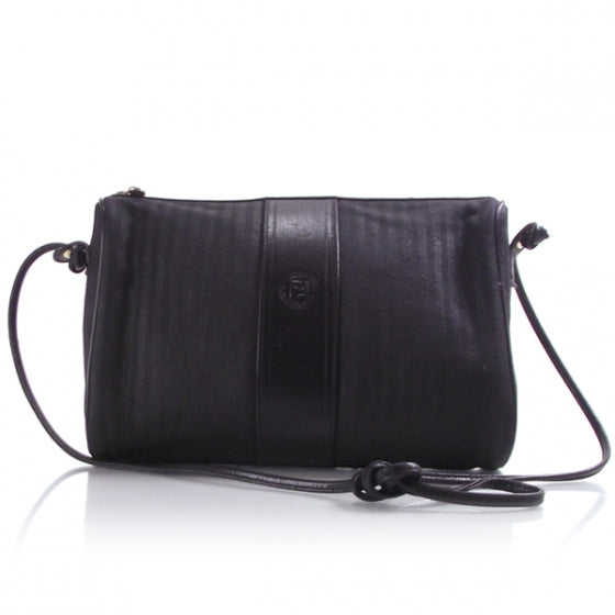 Vintage Leather Striped Crossbody