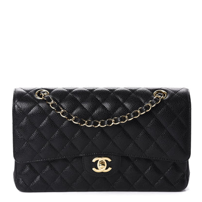 Chanel Caviar Quilted Medium Double Flap Black 1 of 10