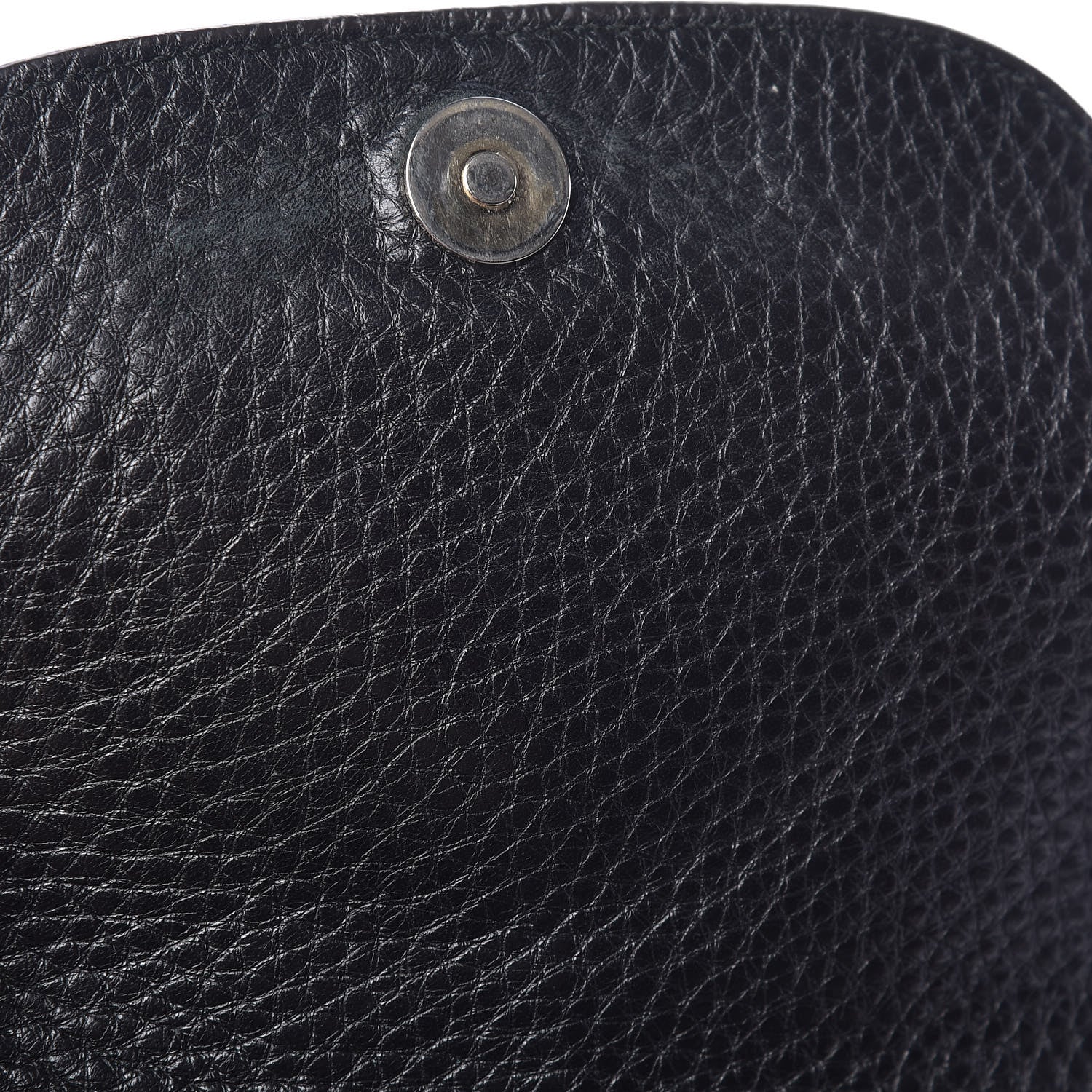 Gucci Pebbled Calfskin Small Soho Flap Crossbody Black 9 of 14