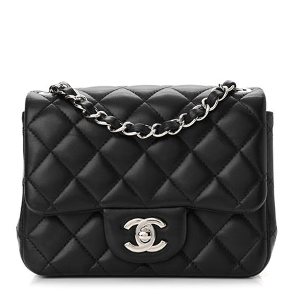 Chanel Lambskin Quilted Mini Square Flap Black 1 of 10