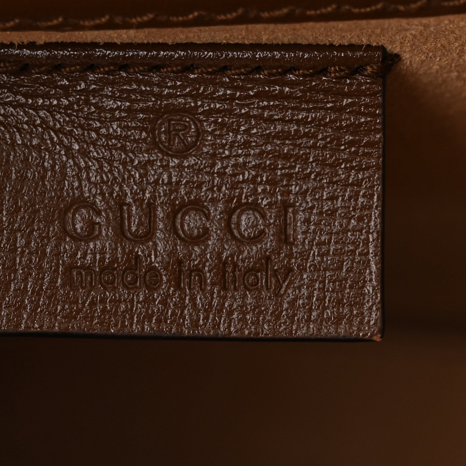 Gucci GG Supreme Monogram Mini Horsebit 1955 Crossbody Bag Beige Brown Sugar 6 of 10