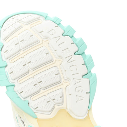 Balenciaga Rubber Mesh Tri-Color Womens Track.2 Open Sneakers 37 Mint Light Beige Grey 6 of 9
