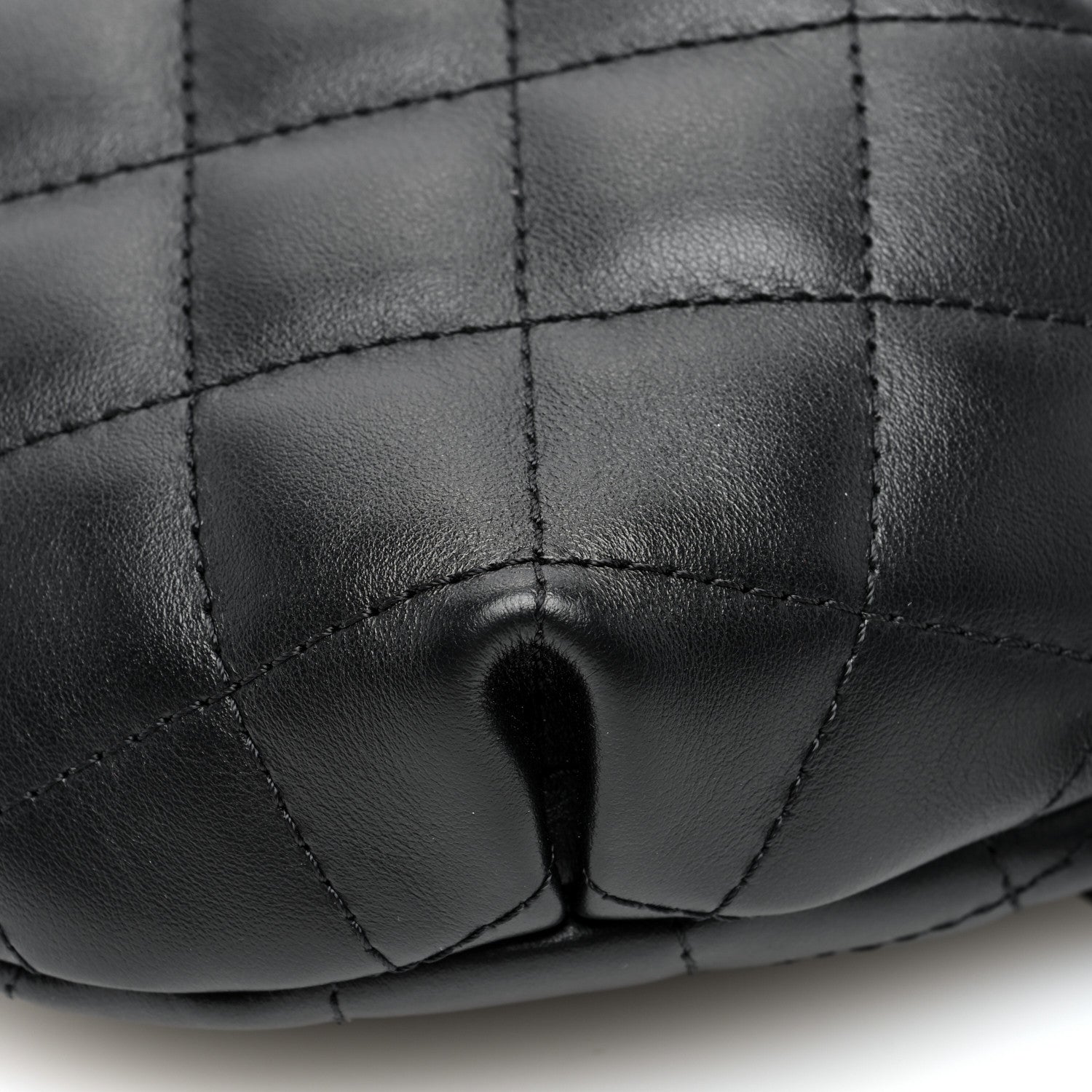 Chanel Calfskin Quilted Waist Belt Bag Black 9 of 9