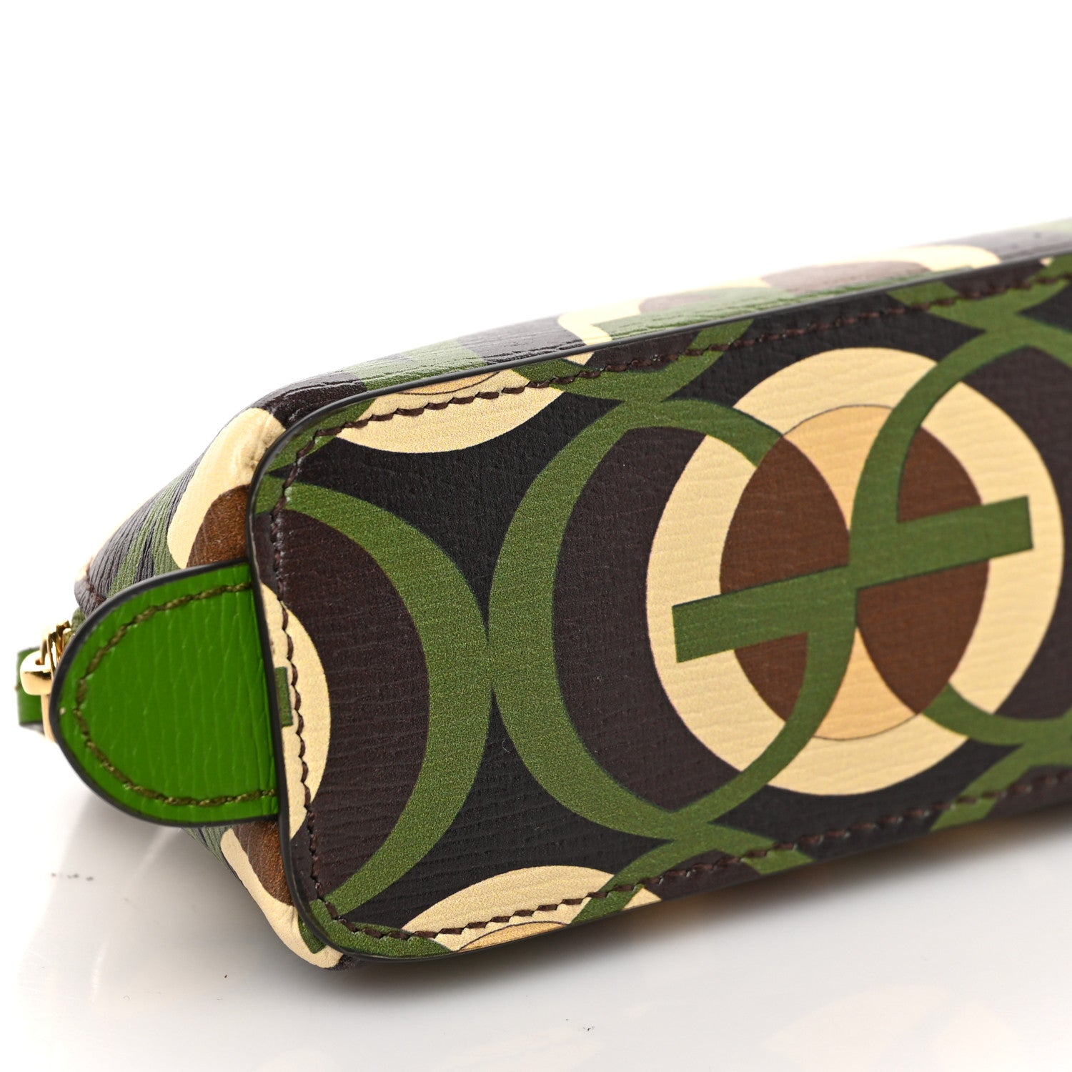 Gucci Calfskin GG Cascade Pencil Case Green Black 8 of 10