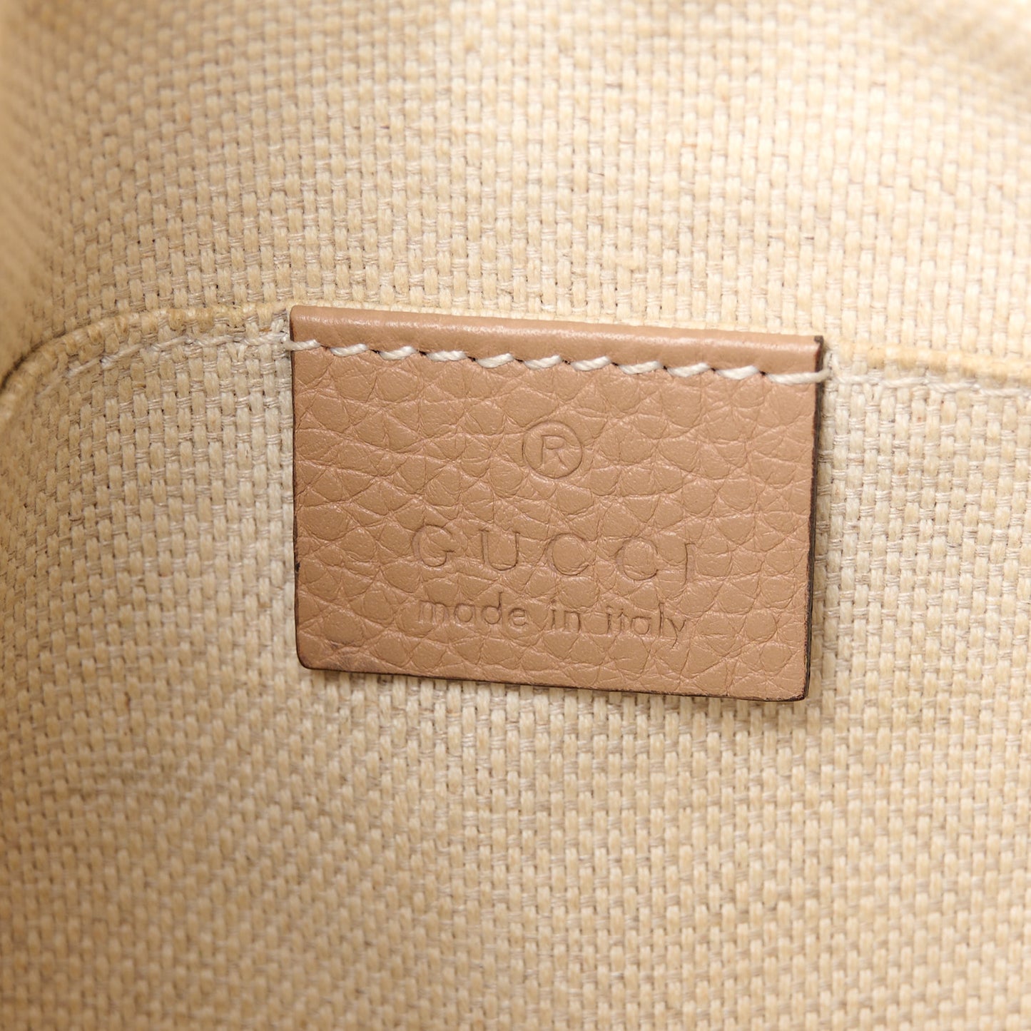 Pebbled Calfskin Small Soho Disco Bag Rose Beige