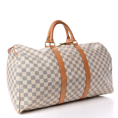 Louis Vuitton Damier Azur Keepall 50 3 of 17