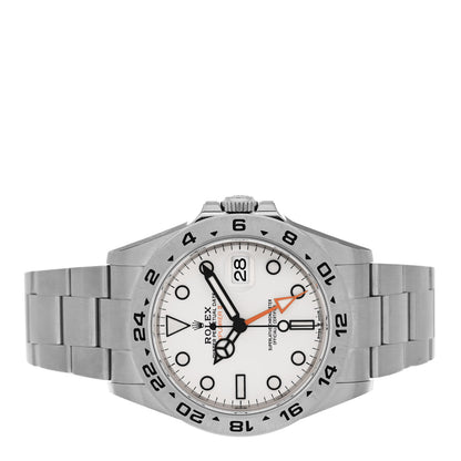 Rolex Stainless Steel 42mm Oyster Perpetual Date Explorer II Watch White 226570 2 of 5