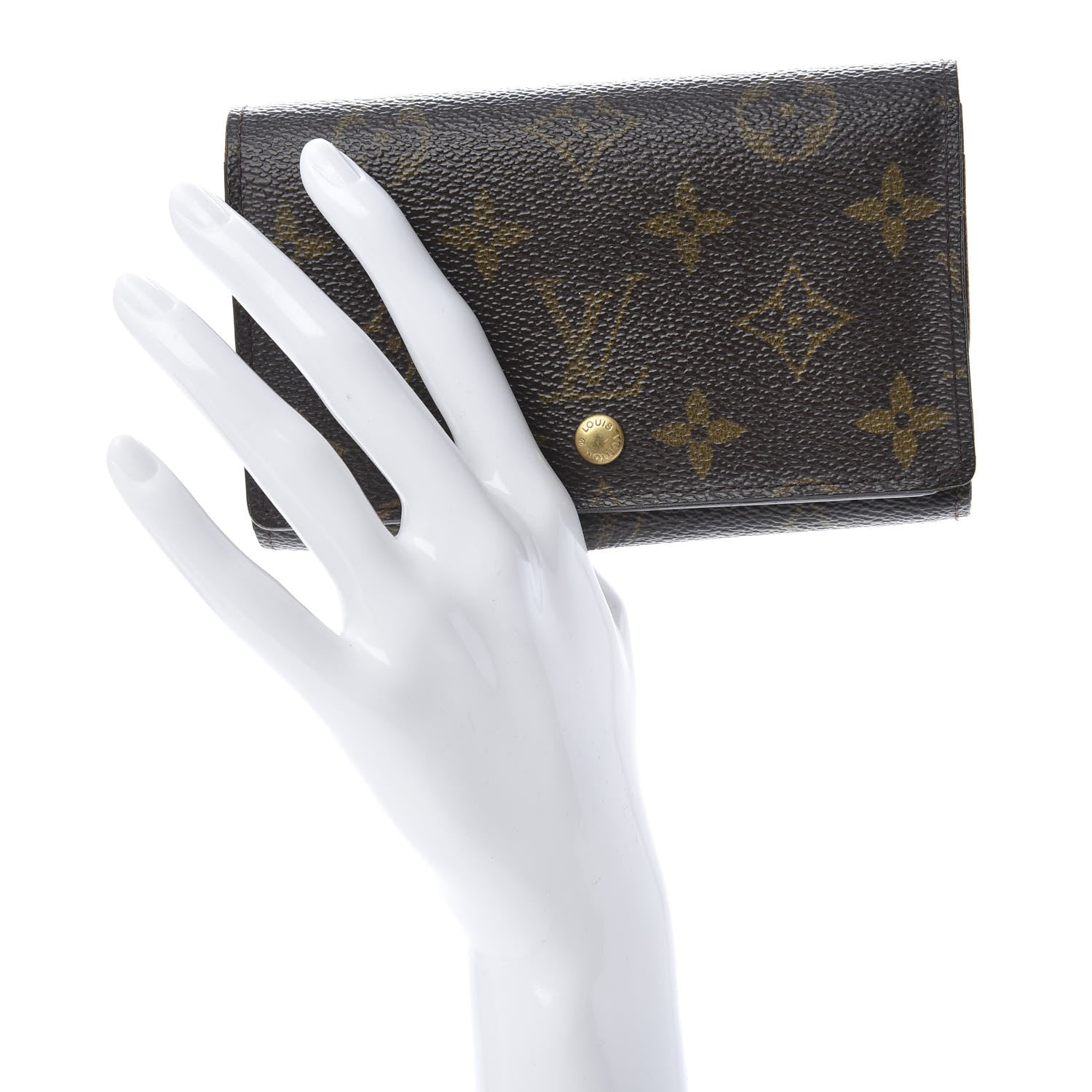 Louis Vuitton Monogram Porte-Monnaie Billets Tresor Wallet 2 of 14
