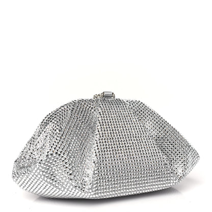 Judith Leiber Swarovski Crystal Satin Gemma Clutch Silver 3 of 8
