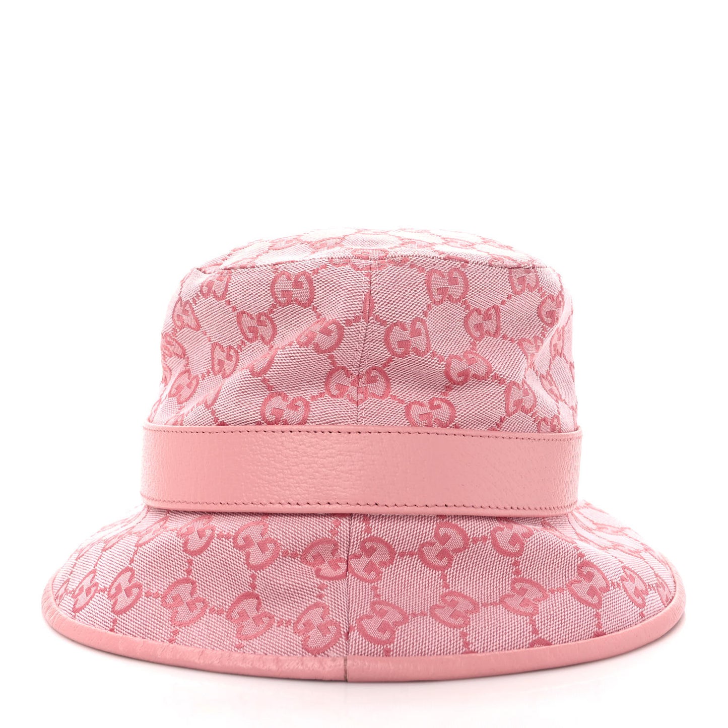 Monogram Textured Dollar Calfskin GG Jago Bucket Hat M Soft Cotton Candy Dark Cotton Candy