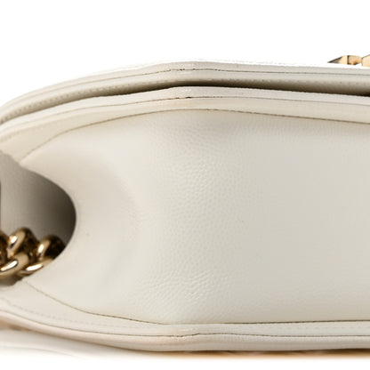 Chanel Caviar Quilted Small Boy Flap  White 9 of 12