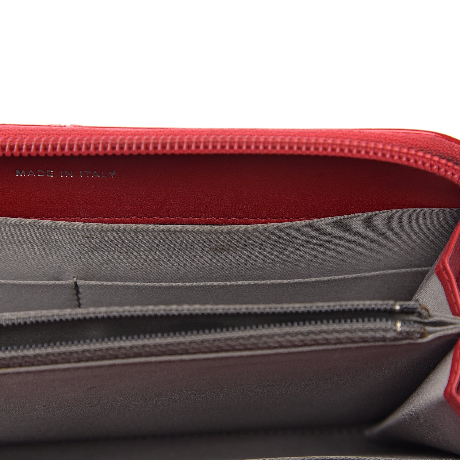 Chanel Patent Calfskin Lucky Symbols Zip Around Wallet Red 7 of 8