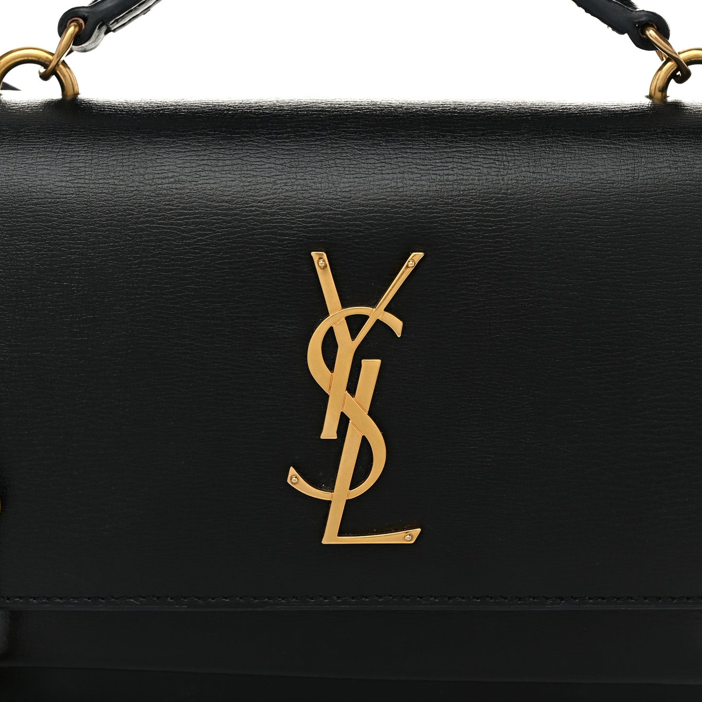 Calfskin Monogram Sunset Chain Wallet Black