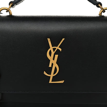 Saint Laurent Calfskin Monogram Sunset Chain Wallet Black 7 of 9