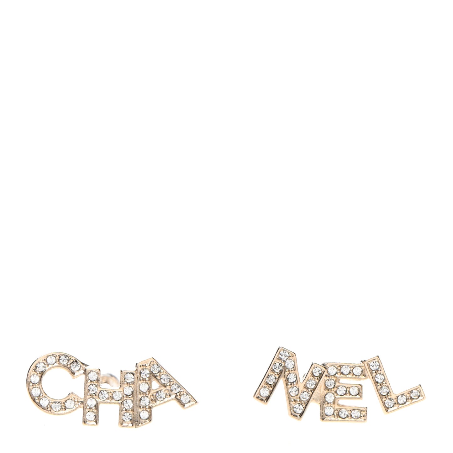 Crystal Pearl Signature Stud Earrings Gold