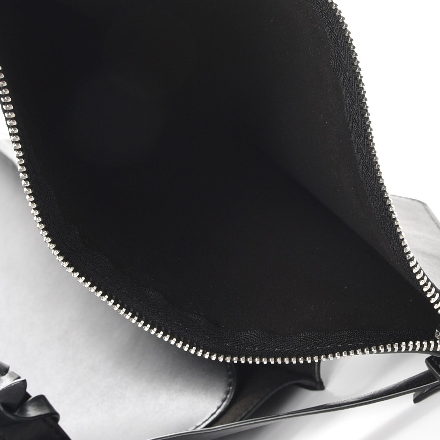 Calfskin Love Print Shopper Tote Black