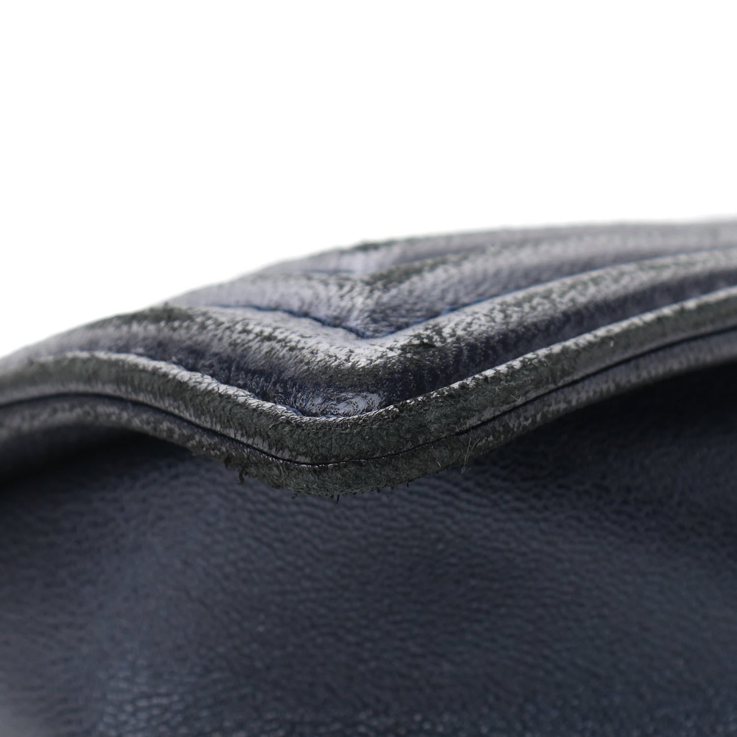 Chanel Lambskin Embossed New Medium Boy Cube Flap Navy 7 of 13