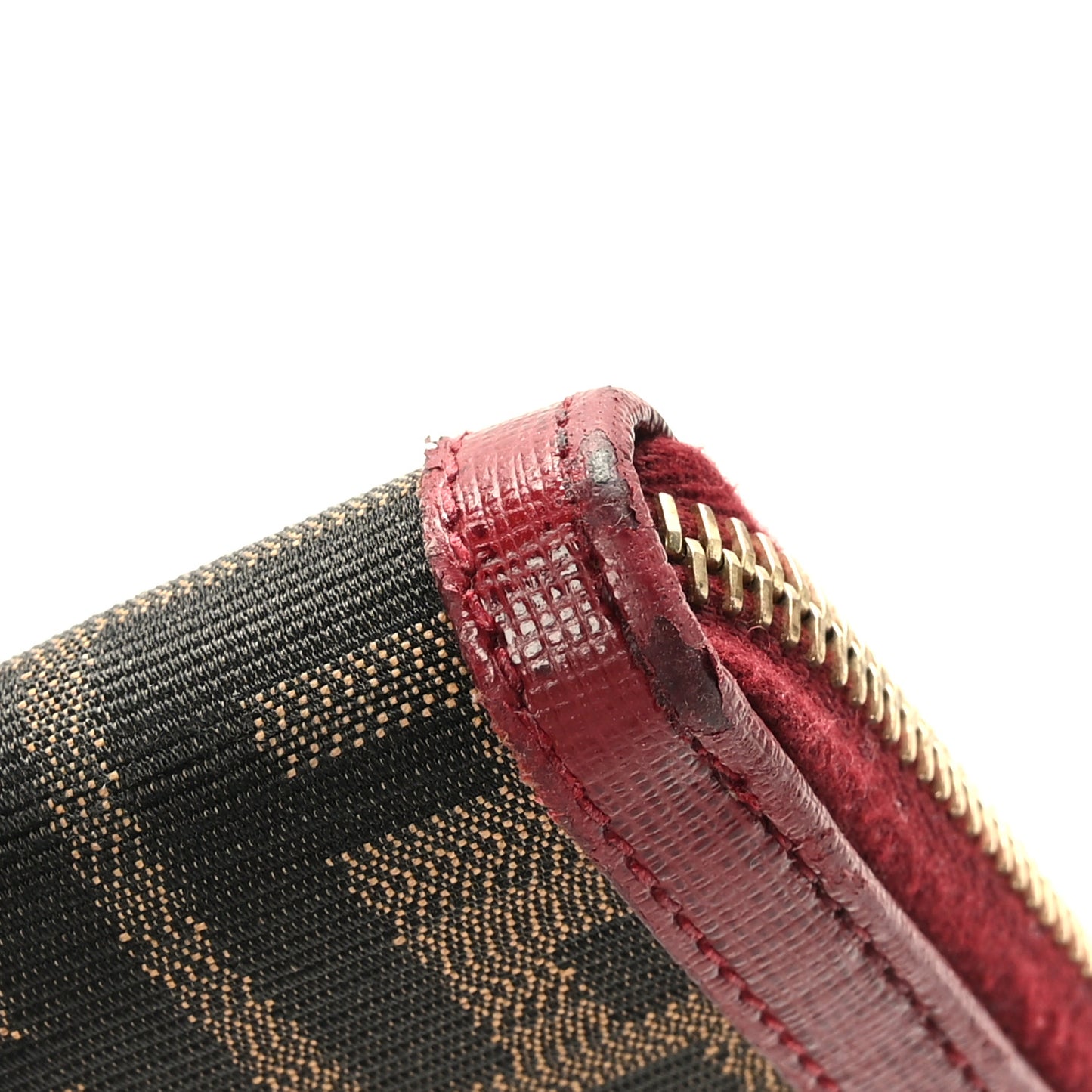 Zucca Zip Around Wallet Red