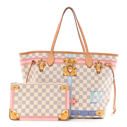 Louis Vuitton Damier Azur Summer Trunks Neo Neverfull MM 1 of 11