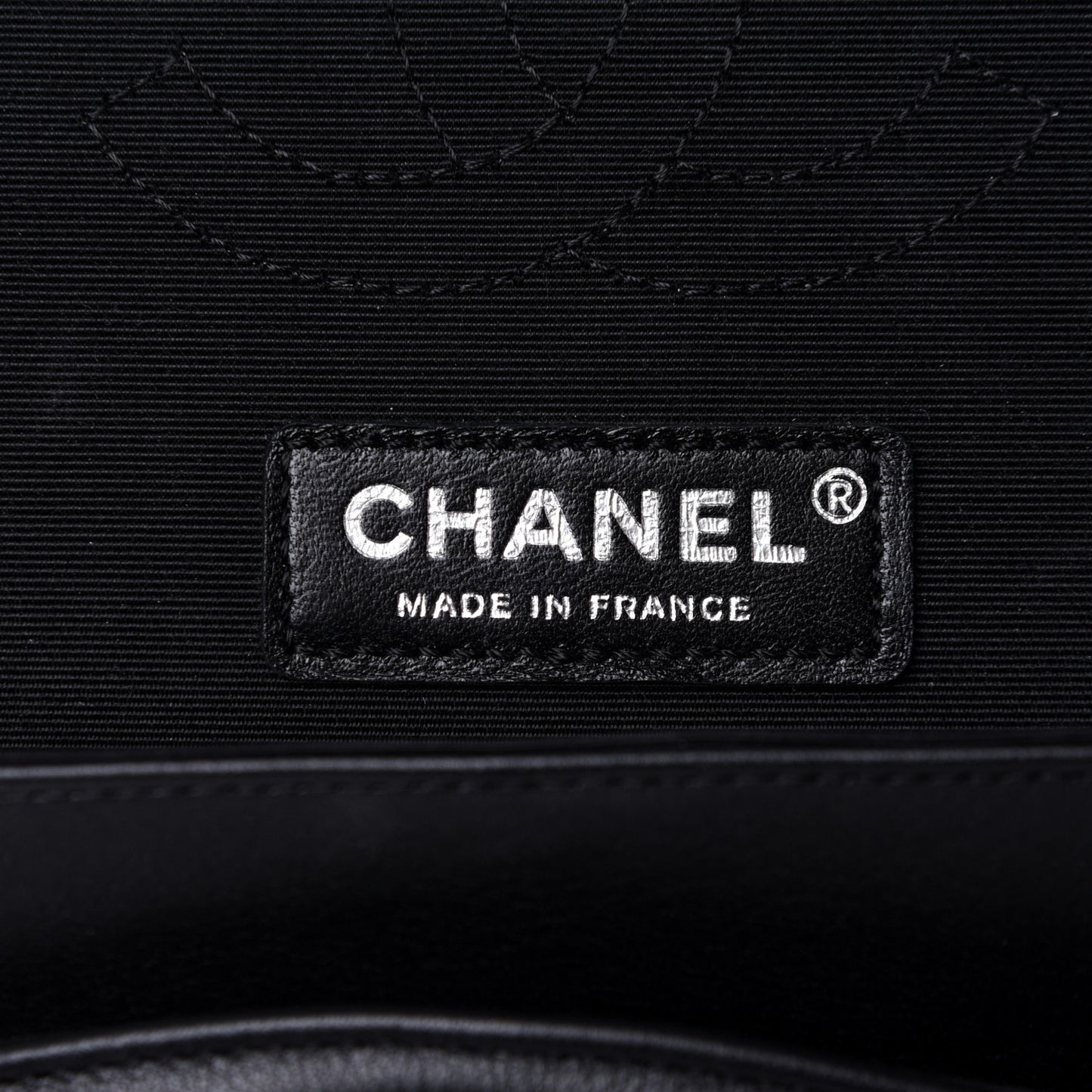 Calfskin Medium Classic Pure Double Flap Black