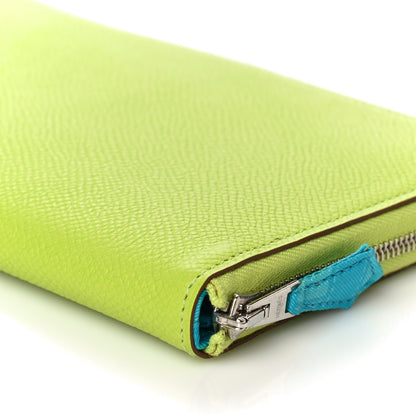 Hermes Epsom Silk'In Wallet Kiwi Lichen 9 of 16