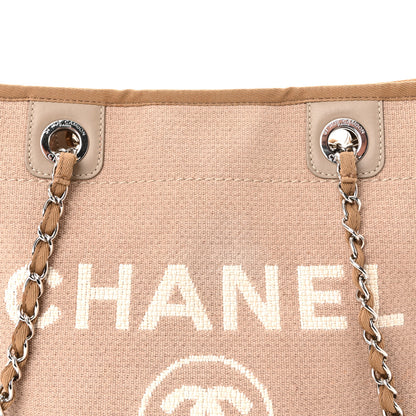 Chanel Mixed Fibers Small Deauville Tote Beige 13 of 17