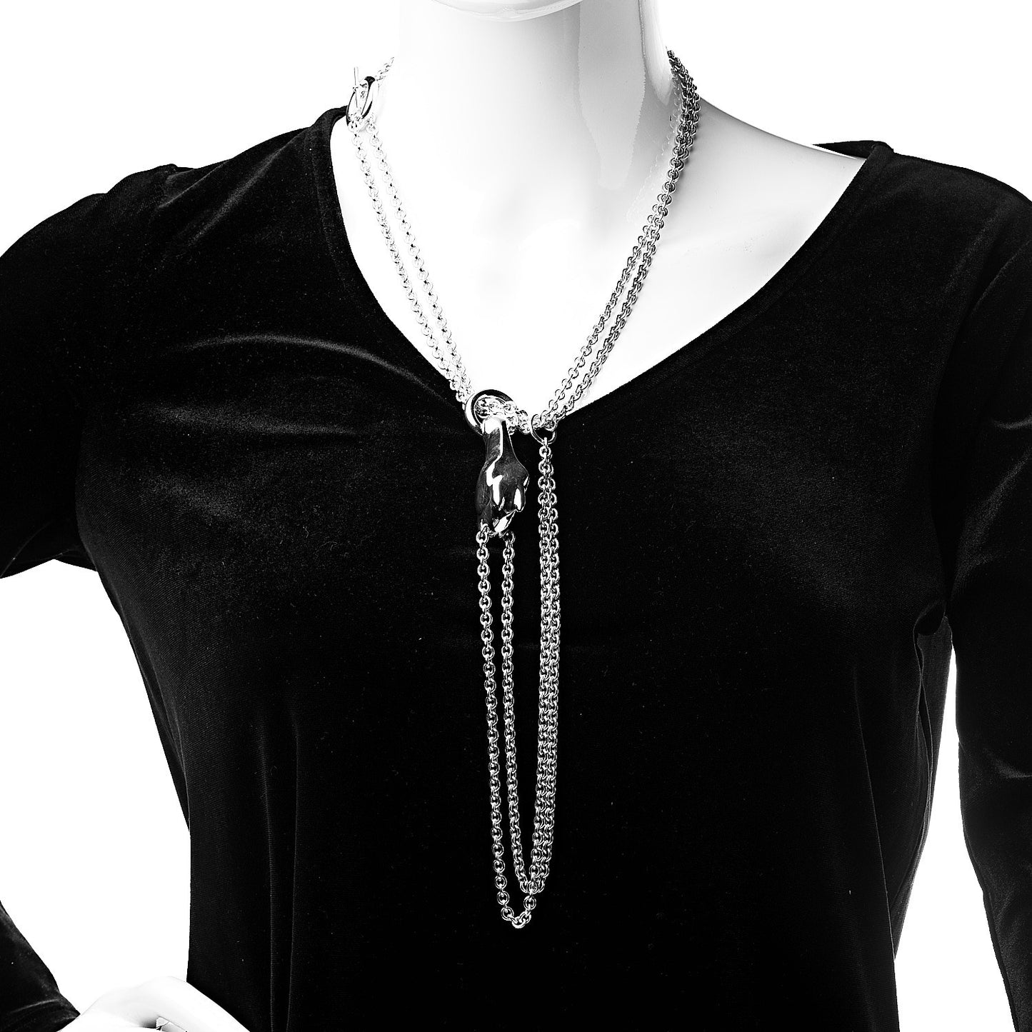 Sterling Silver Galop Long Necklace GM