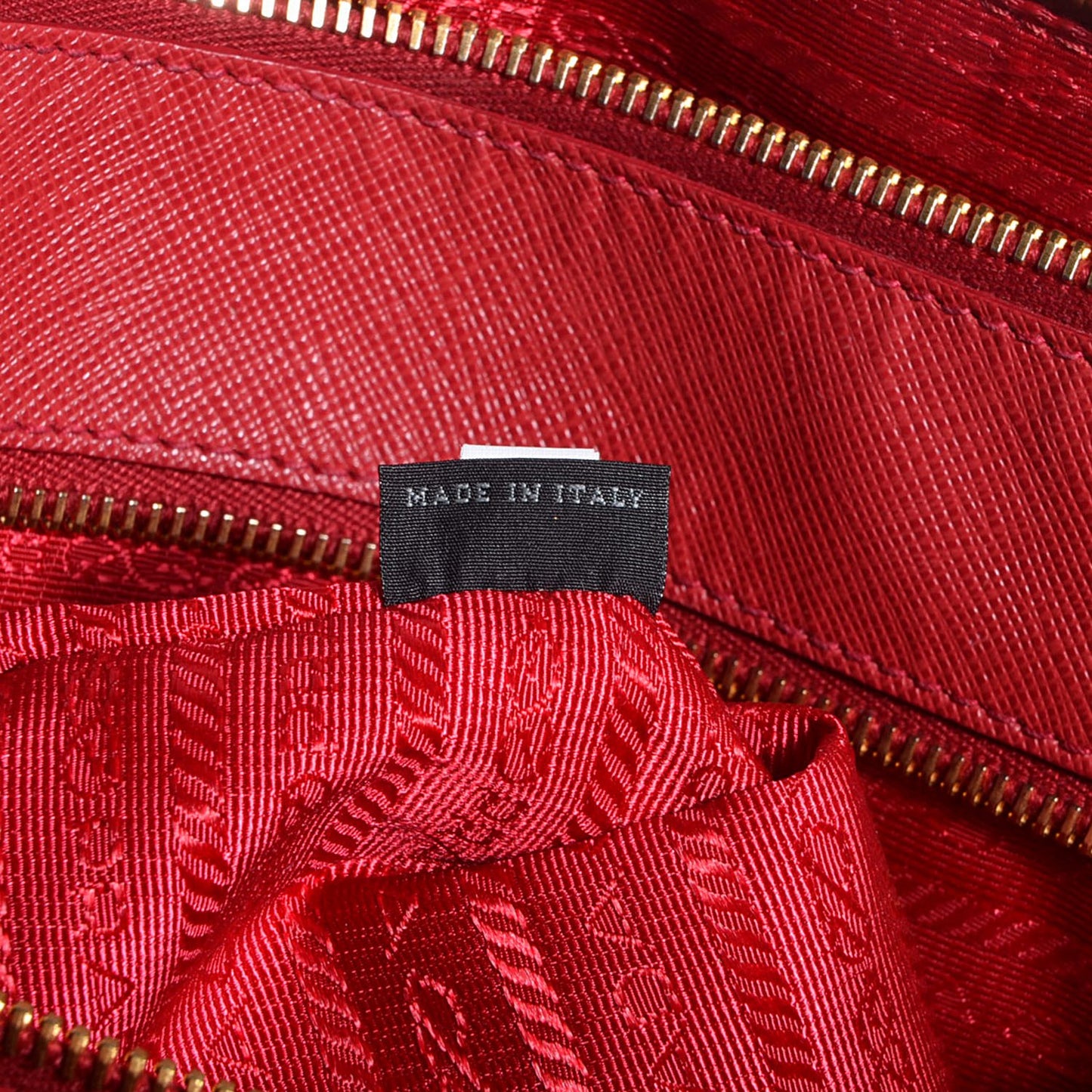 Saffiano Lux Large Double Zip Tote Fuoco