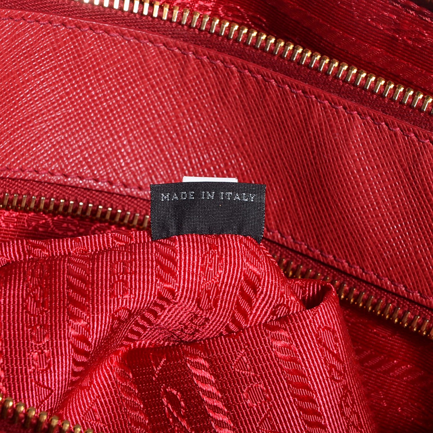 Prada Saffiano Lux Large Double Zip Tote Fuoco 7 of 11