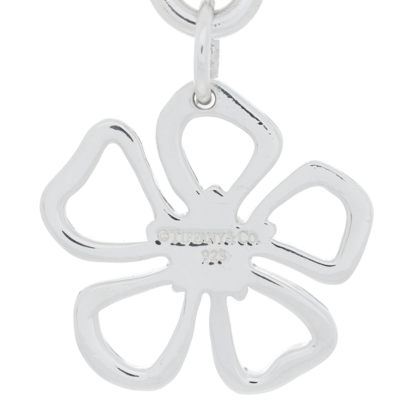 Sterling Silver Flower Charm Bracelet