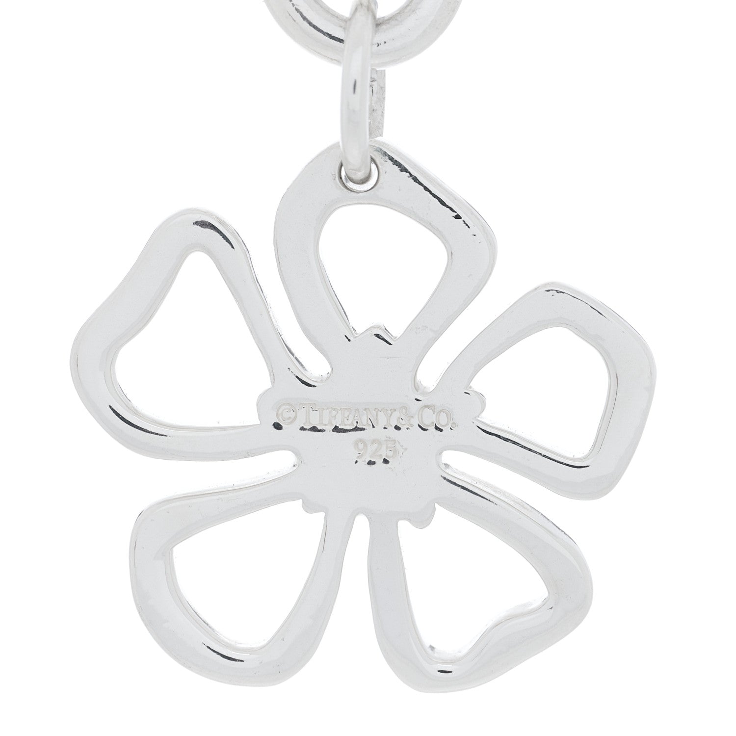 Tiffany Sterling Silver Flower Charm Bracelet 3 of 3