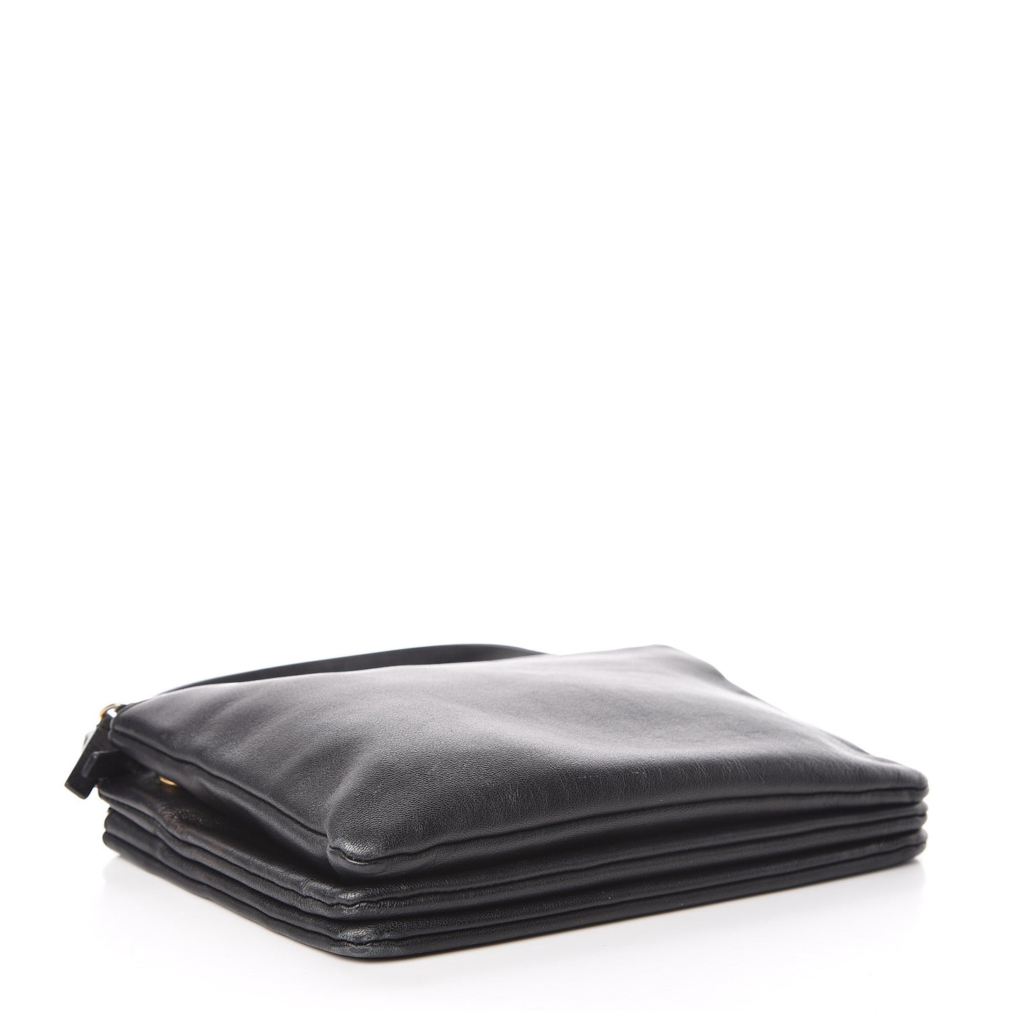 Lambskin Small Trio Crossbody Bag Black