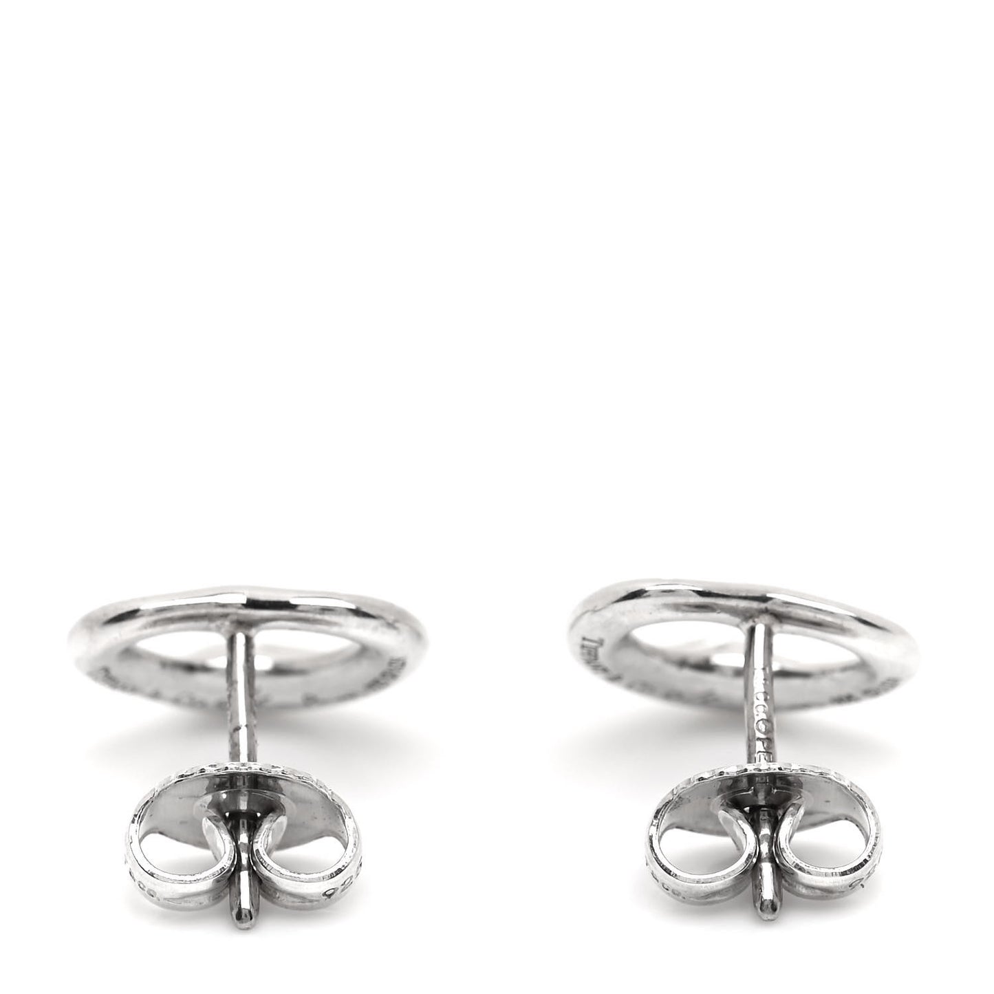 Sterling Silver 11mm Elsa Peretti Open Heart Earrings