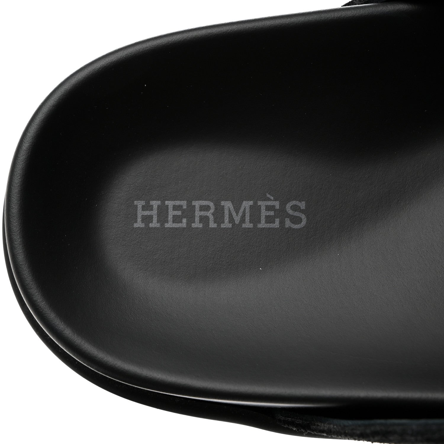 Hermes Suede Calfskin Go Mules 38 Black 6 of 9